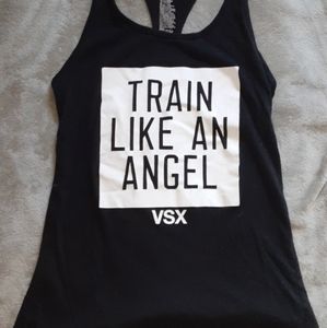 Small Victoria's Secret Pink black tanktop